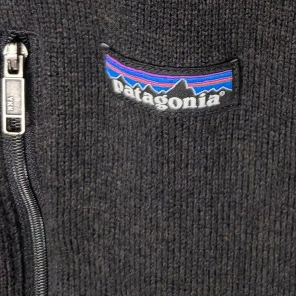 Patagonia Mens Better Sweater 1/4 Zip Fleece Pullover Black 25522 Large